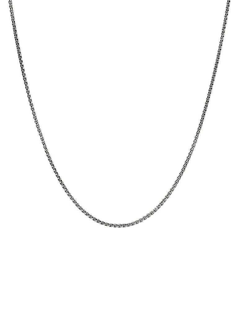 John Hardy Sterling Silver Box Chain Necklace/1.6MM