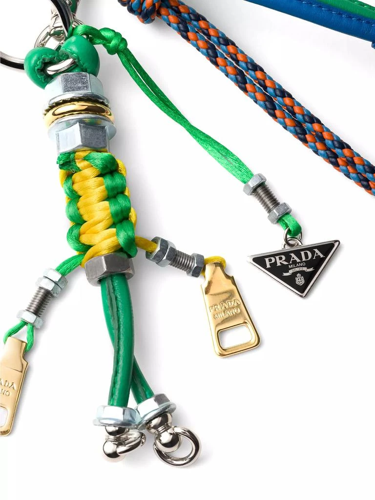 Prada Pop Strings Nappa Leather and Metal Bag Charm 3