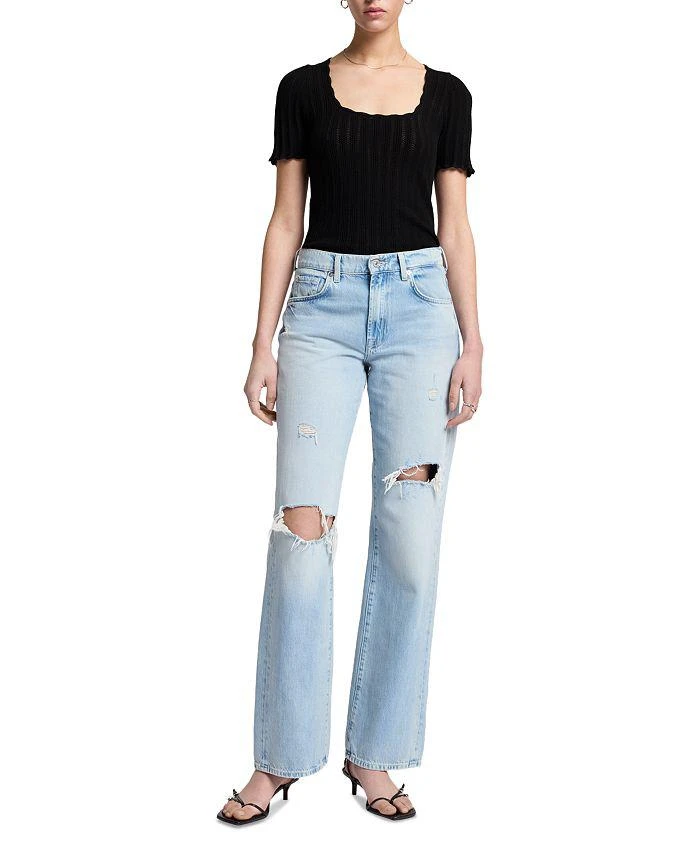 7 For All Mankind Scalloped Edge Top 2