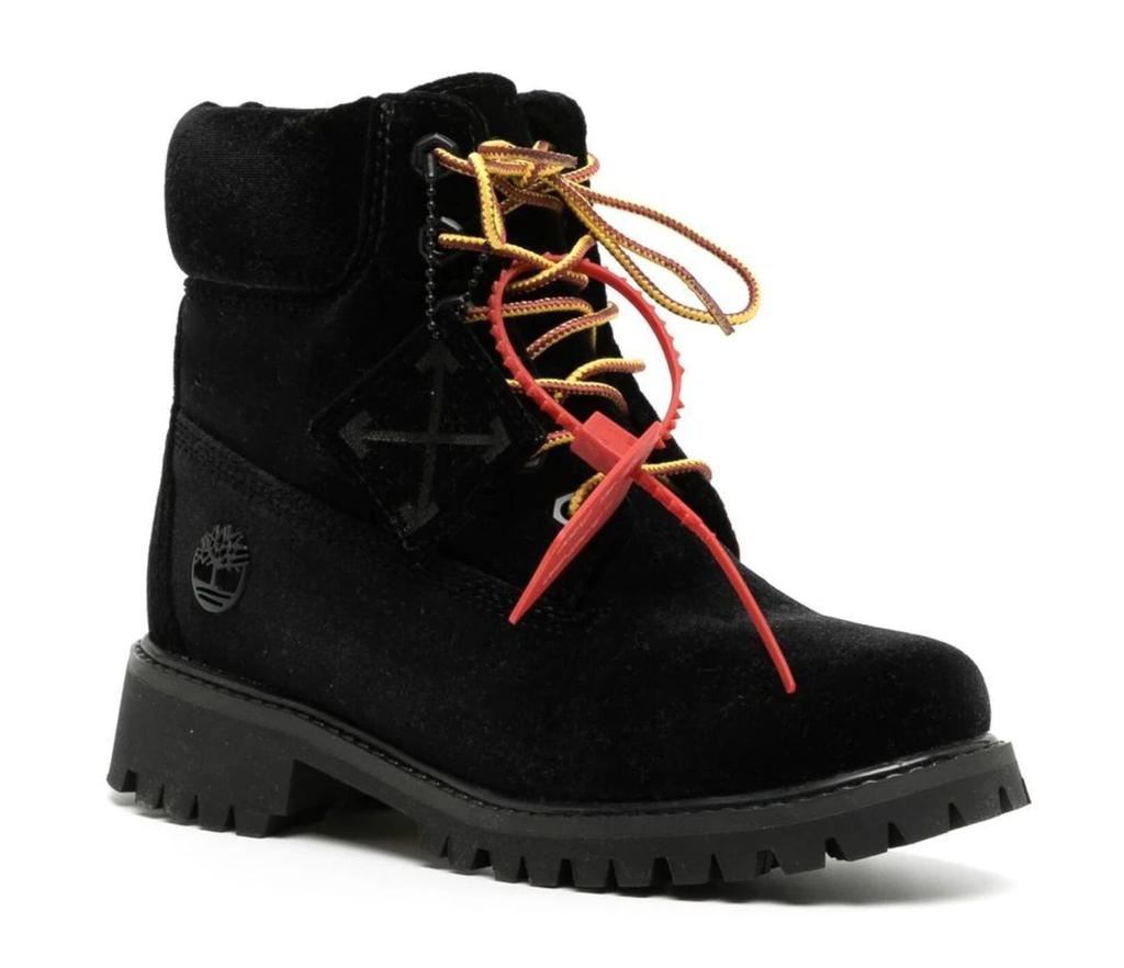 Off-White Off-  Leather Iconic Designer Women's Boots