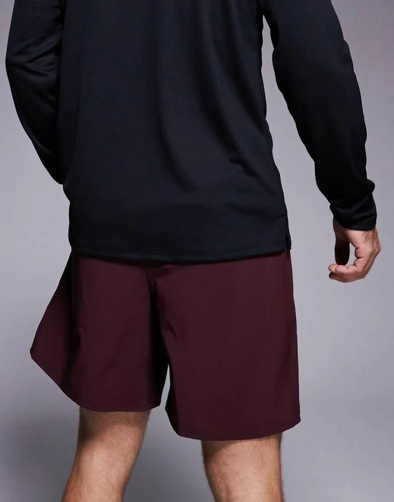 NIKE Nike Training Dri-Fit Unlimited woven 7 inch shorts in burgundy 5
