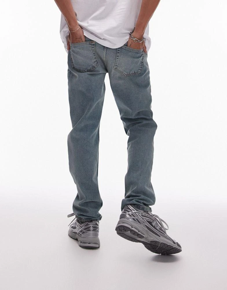 Topman Topman slim jeans in tinted light blue 3