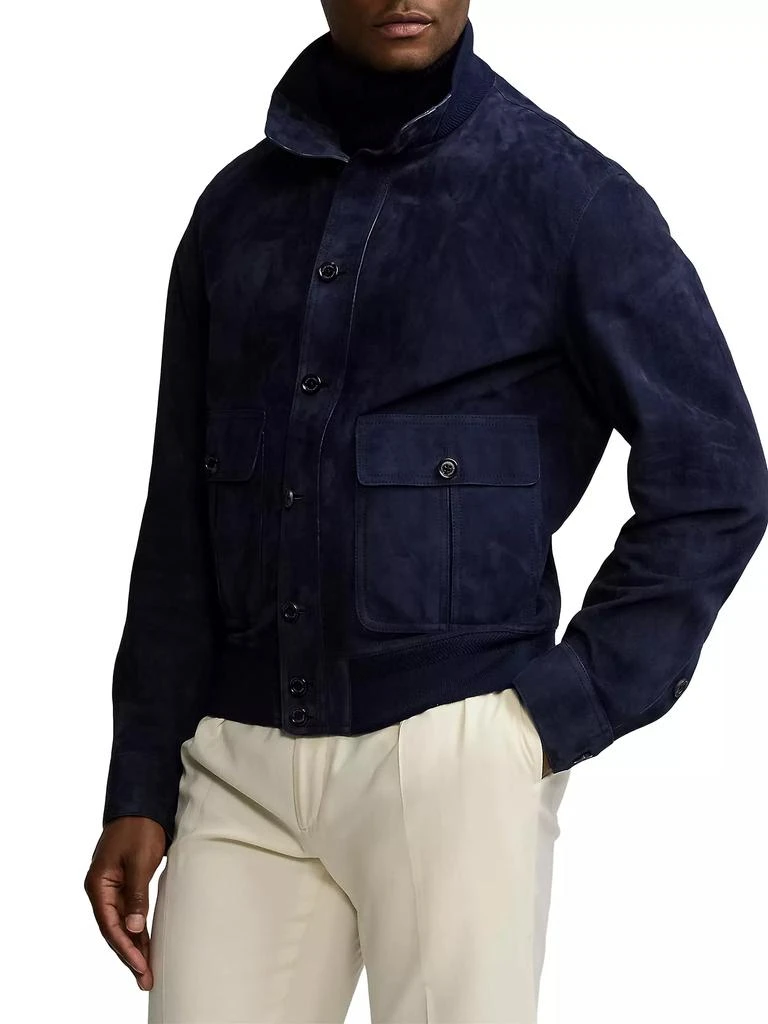 Ralph Lauren Calloway Suede Bomber Jacket 4