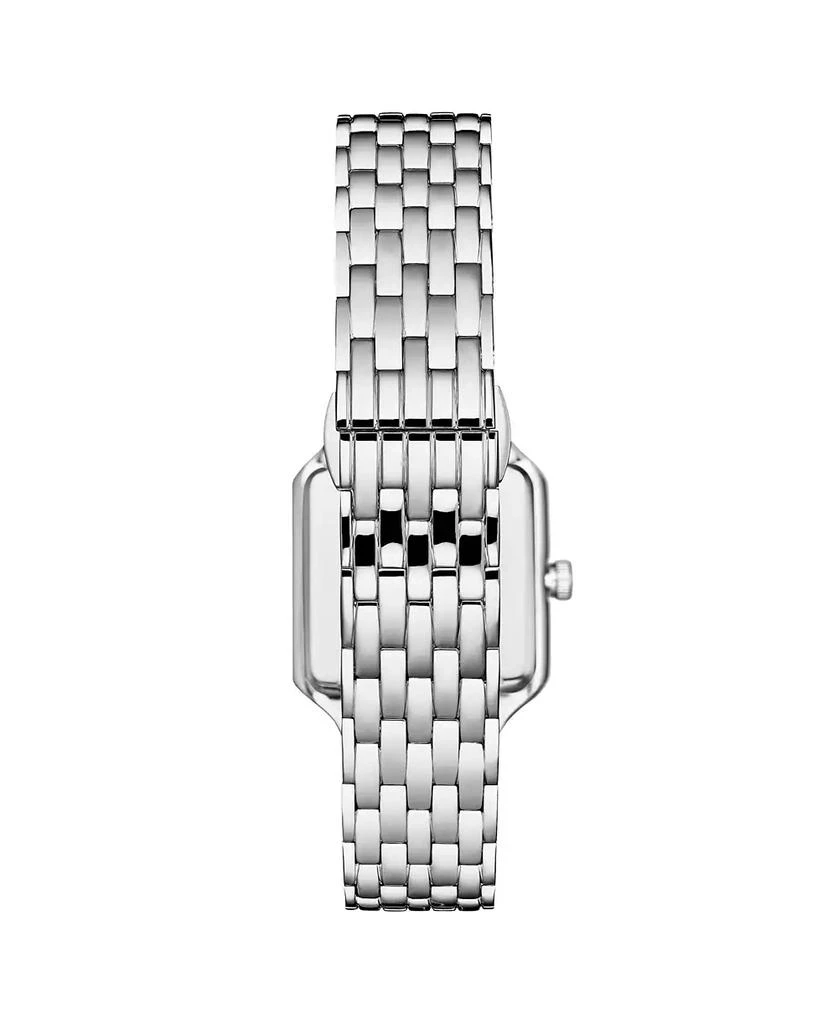 Stuhrling Women's Symphony Silver-tone Stainless Steel , Blue Dial , 36mm Square Watch 2