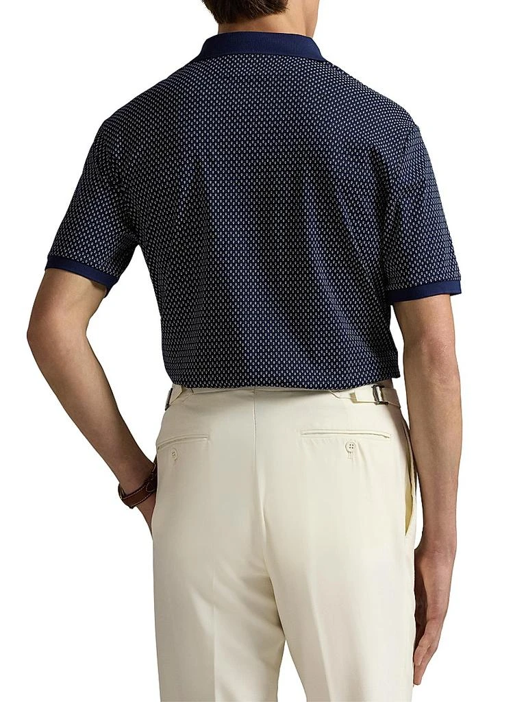 Polo Ralph Lauren Men's Classic-Fit Print Soft Cotton Polo Shirt - Navy - Size XL