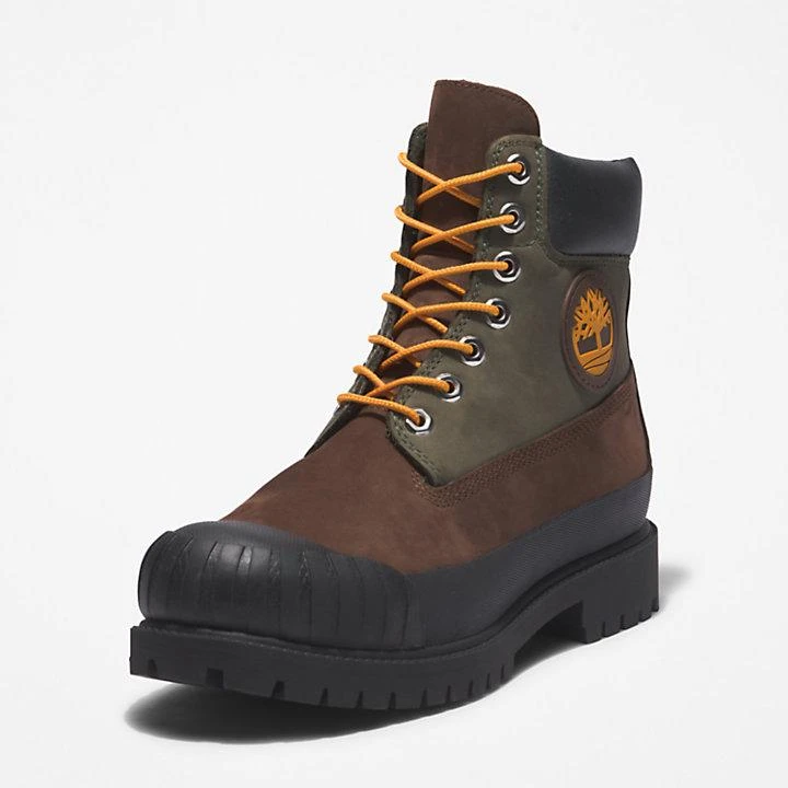 Timberland Timberland Premium® 6 Inch Rubber-Toe Boot for Men in Dark Brown 9