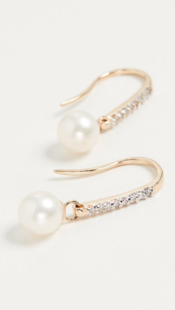 MATEO Single Pearl Drop Earrings