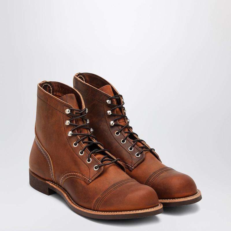 Red Wing Copper leather Iron Ranger boot