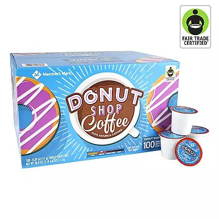 Member's Mark Member’s Mark Donut Shop Medium Roast Coffee Pods, 100 ct.