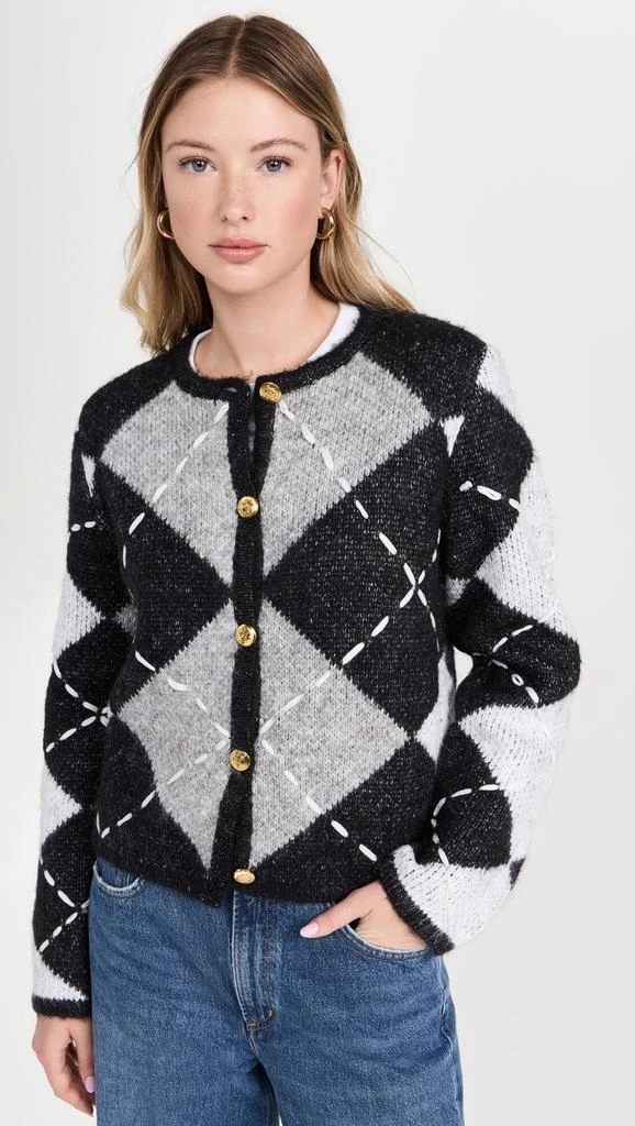 English Factory Argyle Cardigan 1