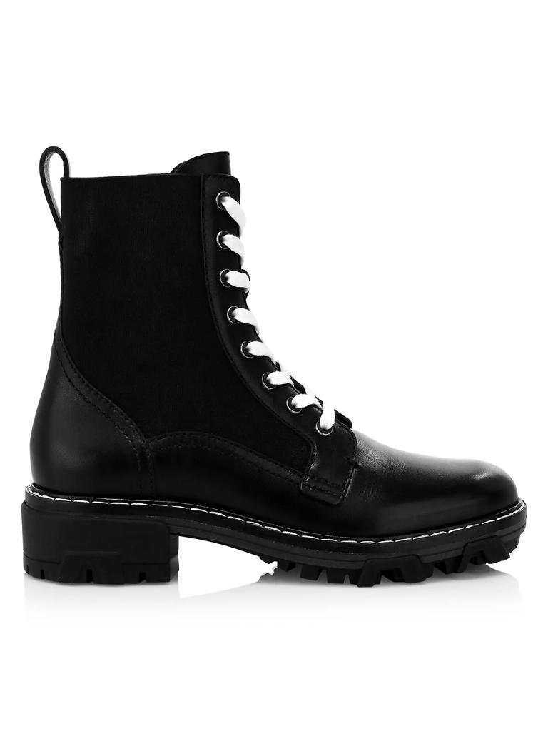 rag & bone Shiloh Lace-Up Leather Combat Boots