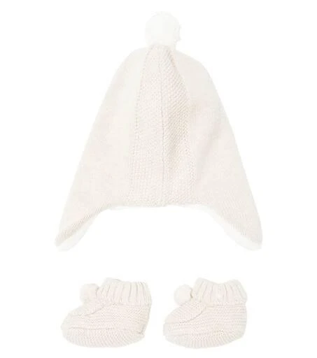 Tartine et Chocolat Baby beanie and slippers set 3
