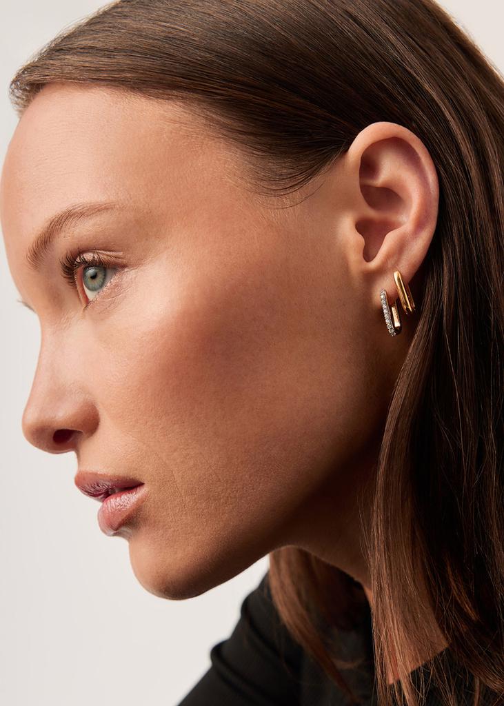 Missoma Classic Ovate 18kt gold vermeil hoop earrings