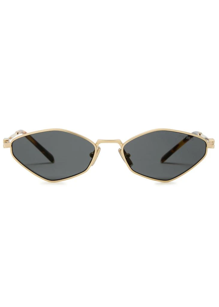 Miu Miu Narrow hexagonal-frame sunglasses  2