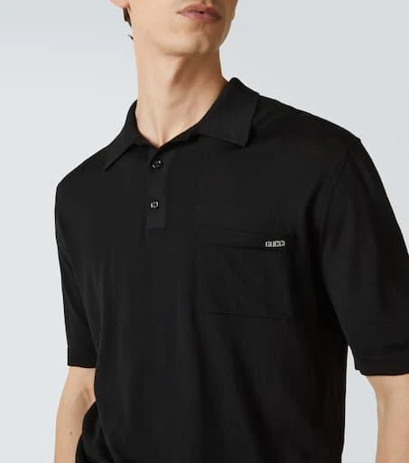 Gucci Logo wool polo shirt 6