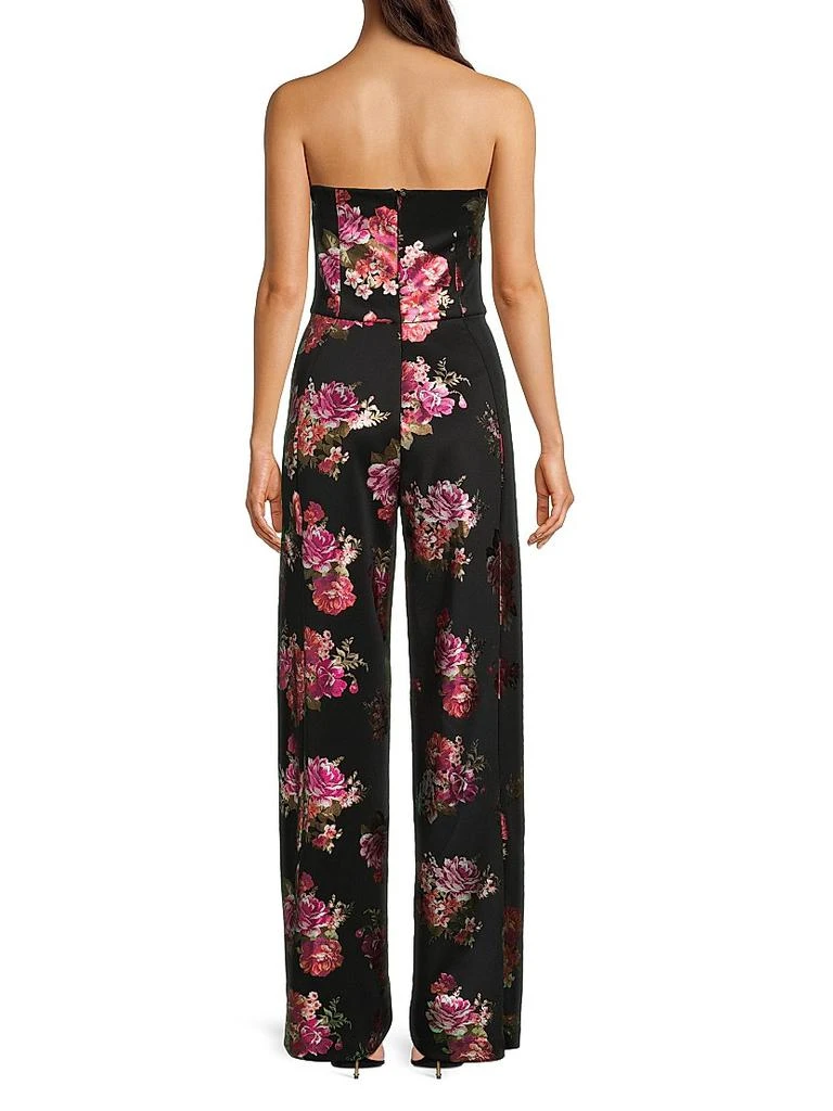 Black Halo Lena Floral Strapless Jumpsuit 5