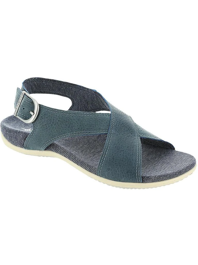 Eastland Coastal Womens Leather Ankle Slingback Sandals 1