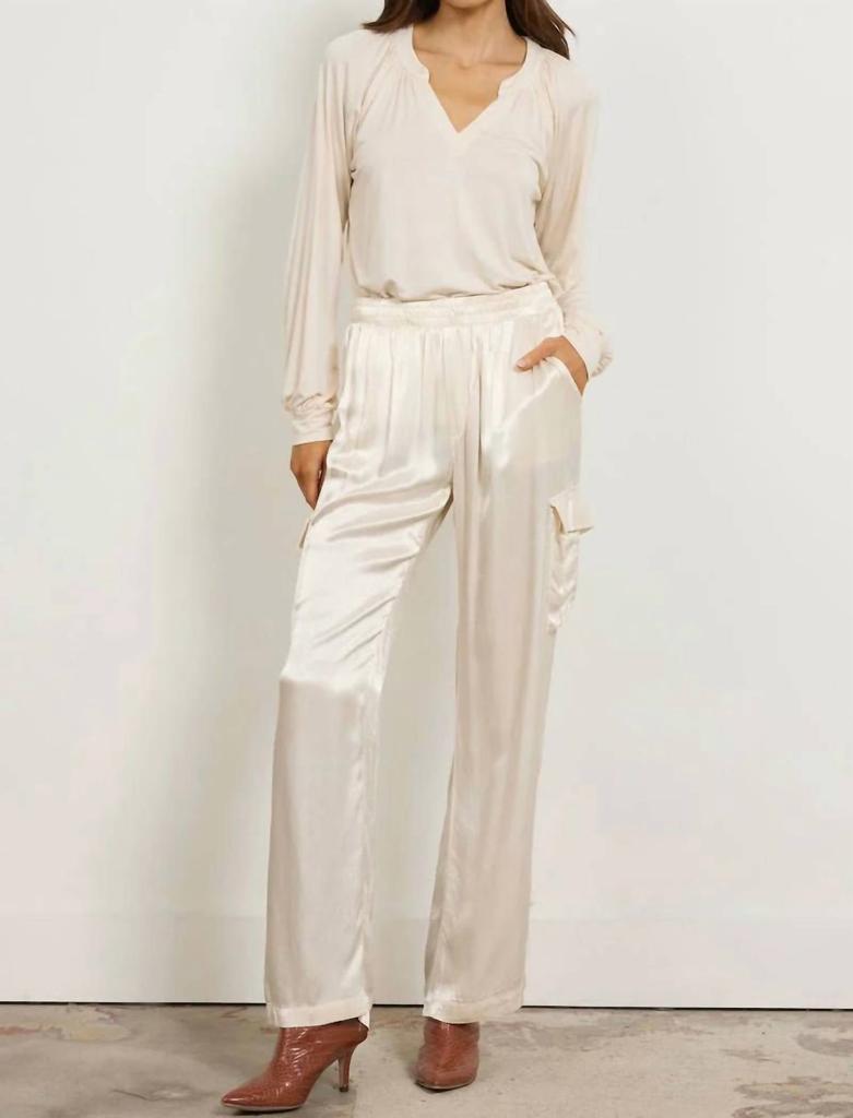 LAmade Lamade - Wide Silky Cargo Long Pant