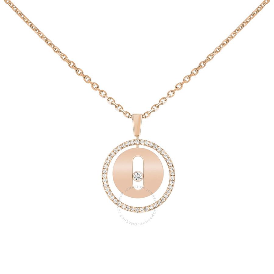 Messika Lucky Move 18k Rose Gold Diamond Necklace