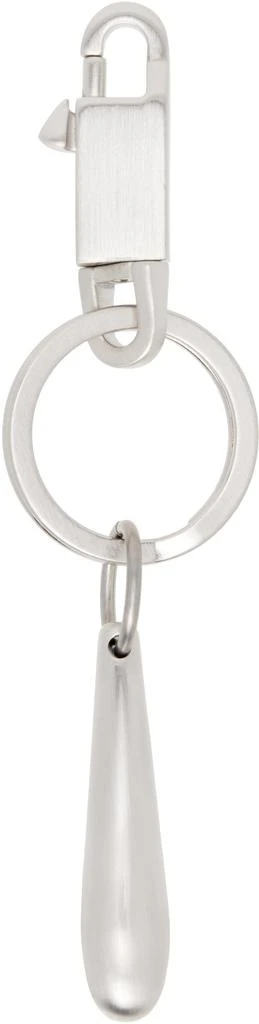 Rick Owens Silver Concordians Teardrop Keychain 2