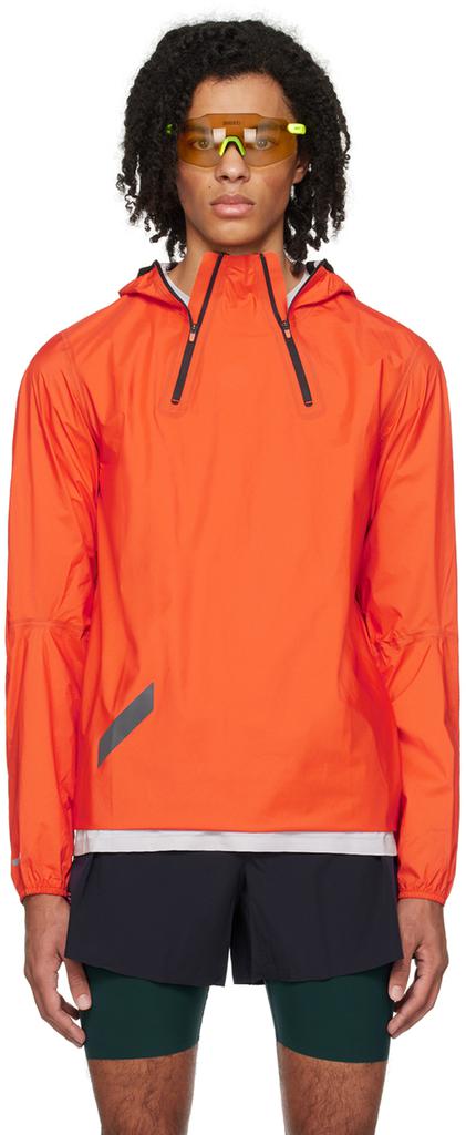 Soar Running Orange Trail Rain Jacket