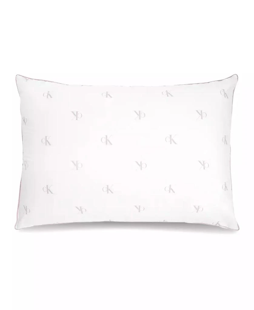 Calvin Klein Monogram Logo Density Collection Cotton Pillow, Standard/Queen 2