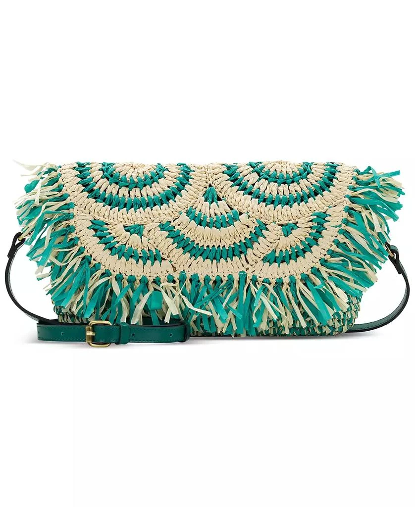 Patricia Nash Loulia Medium Straw Clutch Crossbody Bag 1