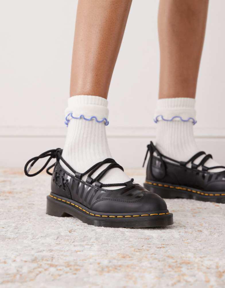 Dr Martens x Wednesday Elphie shoes in black – On Sale Now with Up