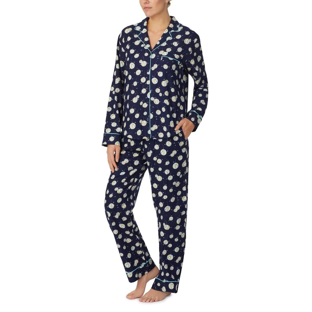 Kate Spade Long Sleeve Flannel Pajama Set 2