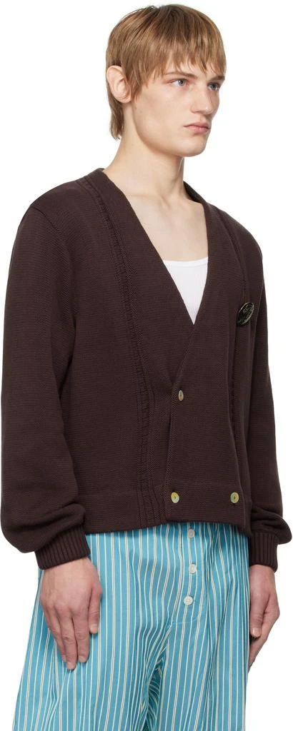 BODE Brown Double-Breasted Cardigan 2