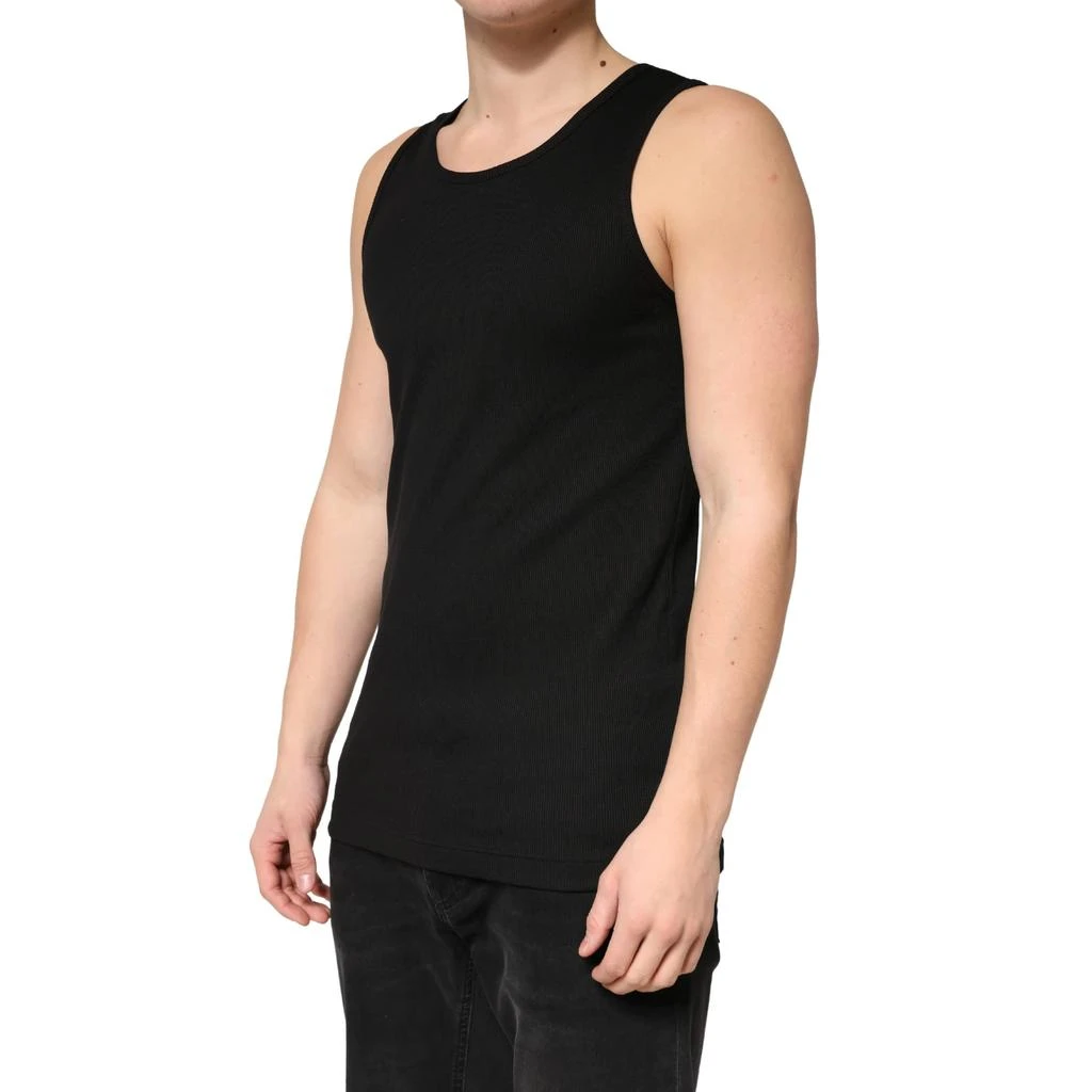 Dolce 
Gabbana Cotton Ribbed Sleeveless Tank TopMen
s T-shirt 2