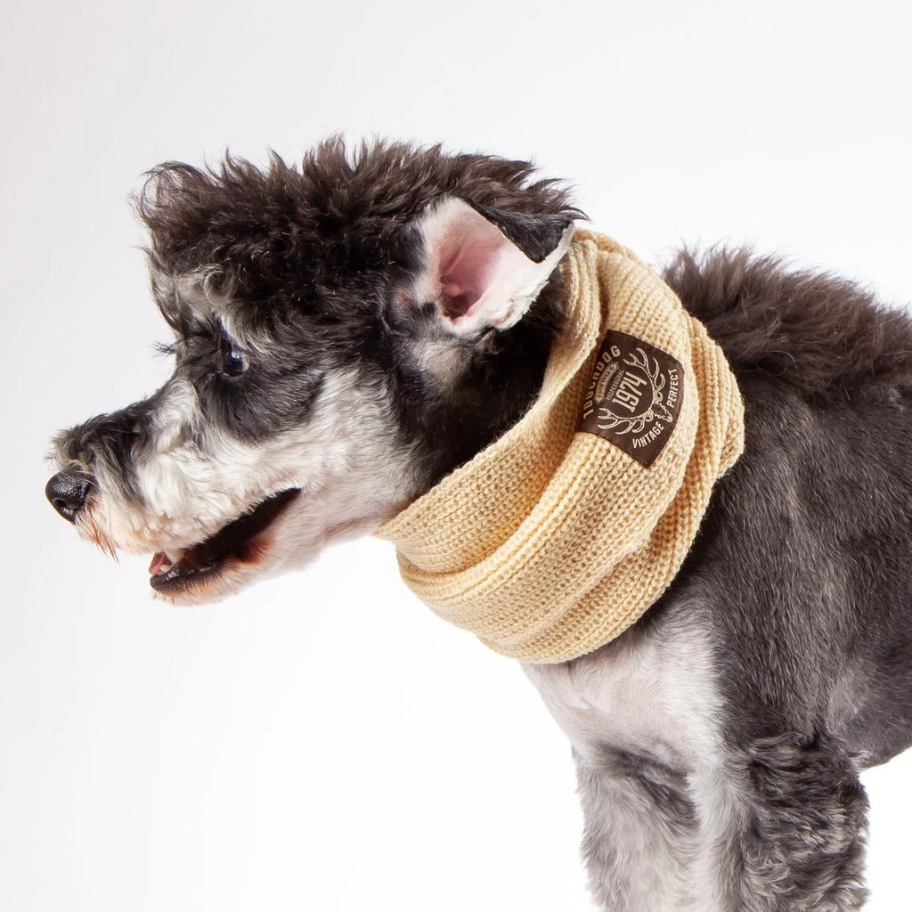 Touchdog Heavy Knitted Designer Fashion Winter Dog Scarf 1