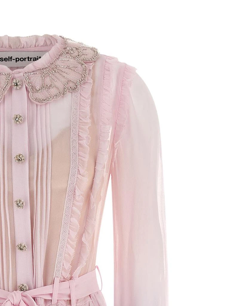 Self-Portrait 'Pink Pleated Georgette Midi' Dresses  On Sale Now with Up  to 26% Off | Discover Exclusive Deals & Savings at BeyondStyle  Authentic Self  Portrait self-portrait-pink-pleated-georgette-midi-dresses with  Limited-Time Discounts, Free