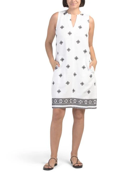 White Tj Maxx Short Dresses Shop Sleeveless Shift Mini Dress With