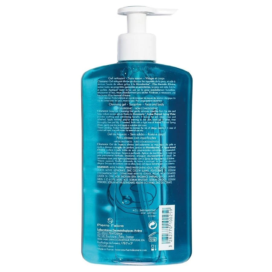 Avene Cleanance Cleansing Gel, natural cleanser for acne-prone skin 3