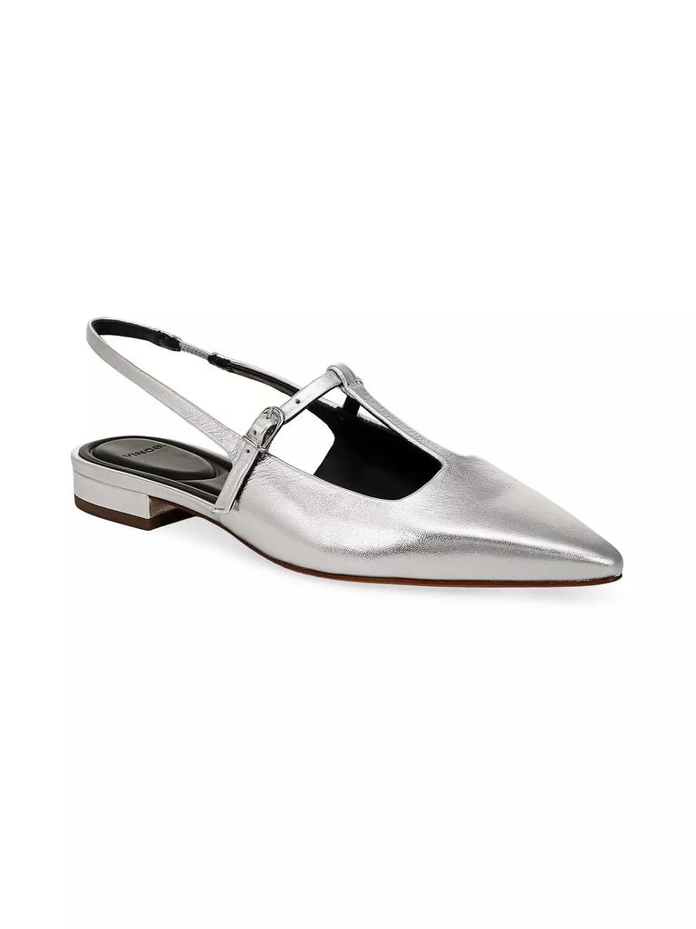 Vince Iliana Metallic Leather Flats 2