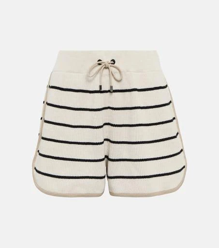Brunello Cucinelli Striped cotton shorts 1