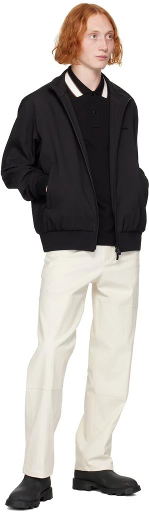 Moncler Black Two-Button Polo 4
