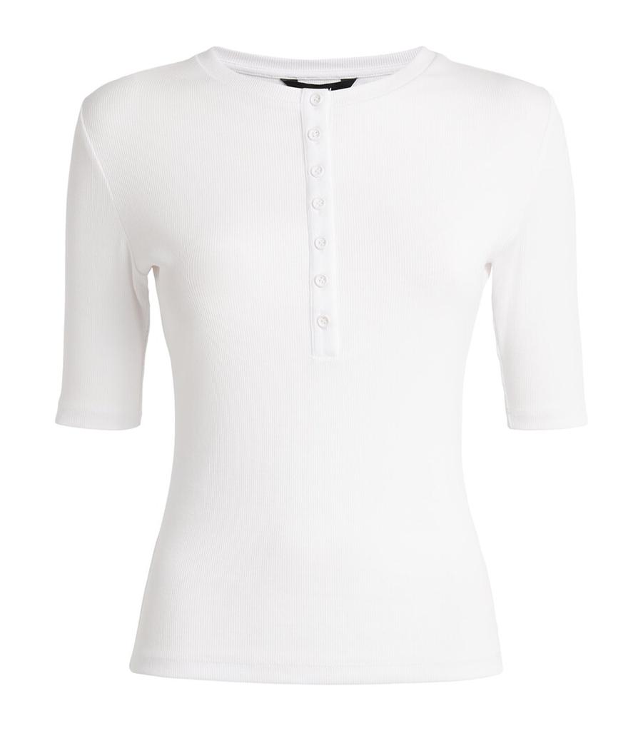 ME+EM Cotton Buttoned Top