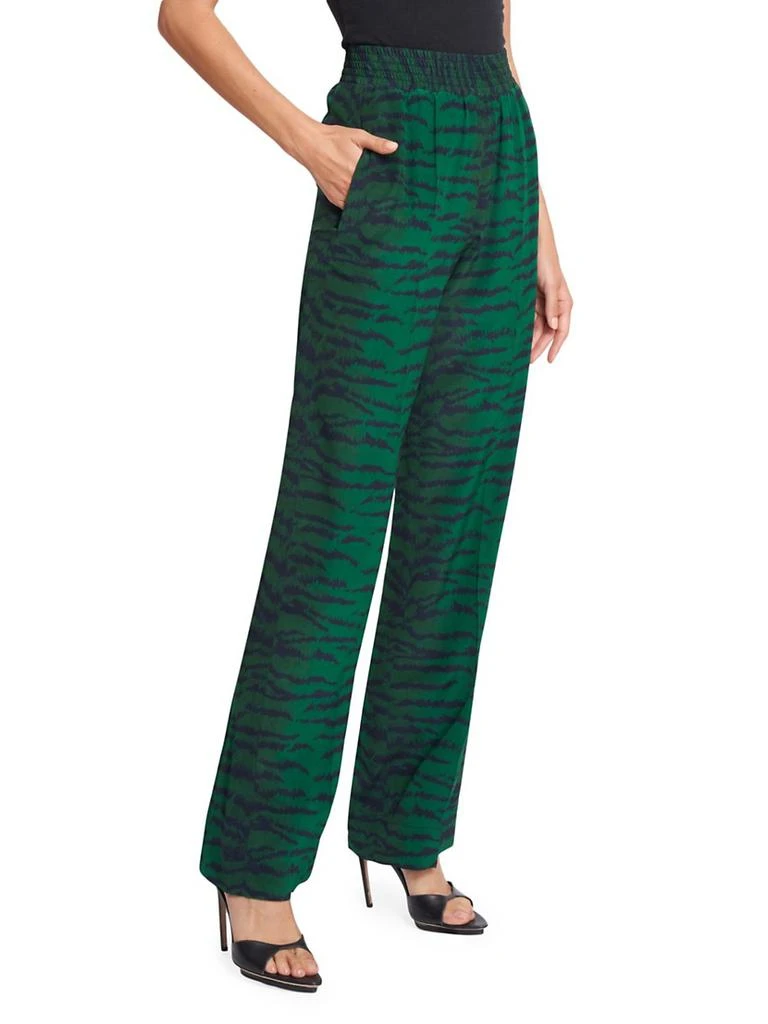 Victoria Beckham Printed Elasticized Trousers 4
