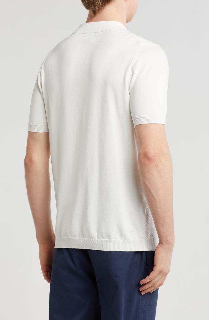 TR Premium Textured Sweater Knit Zip Polo
