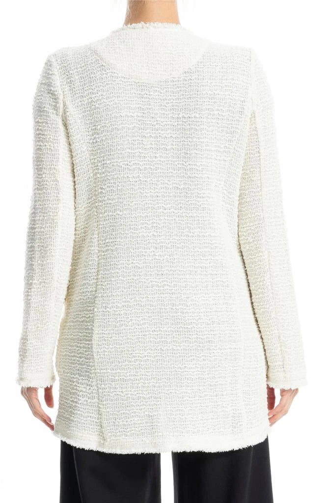 Max Studio Frayed Longline Tweed Jacket 2