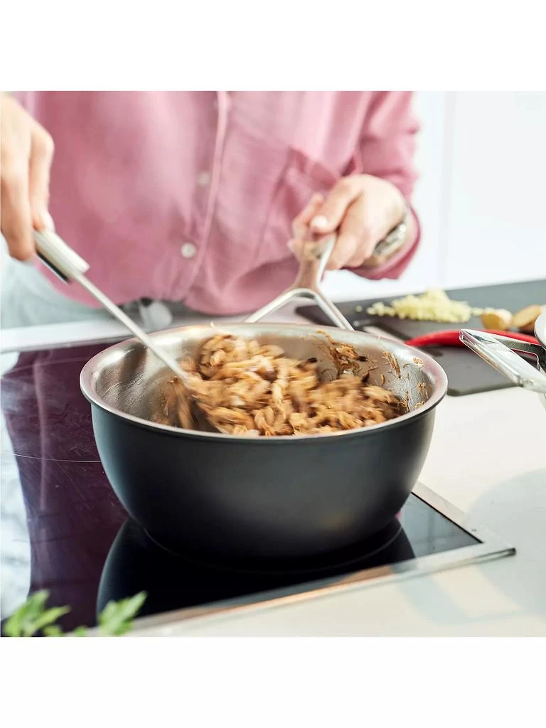 Demeyere Stainless Steel with Ceramic Exterior Coating 2 Quart Saucepan with Lid 2