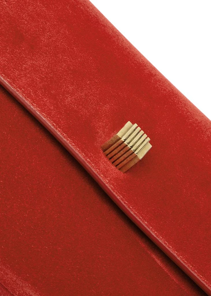 Khaite Audrey suede clutch 3