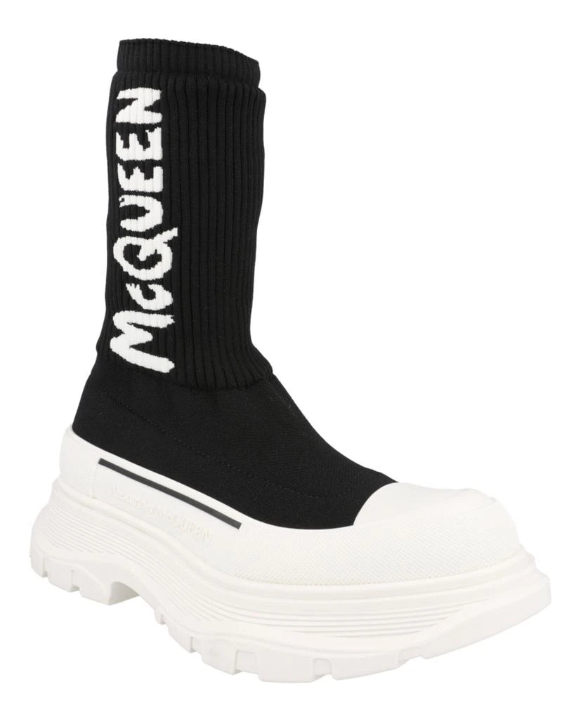 Alexander McQueen Ribbed Tread Slick Boots 2