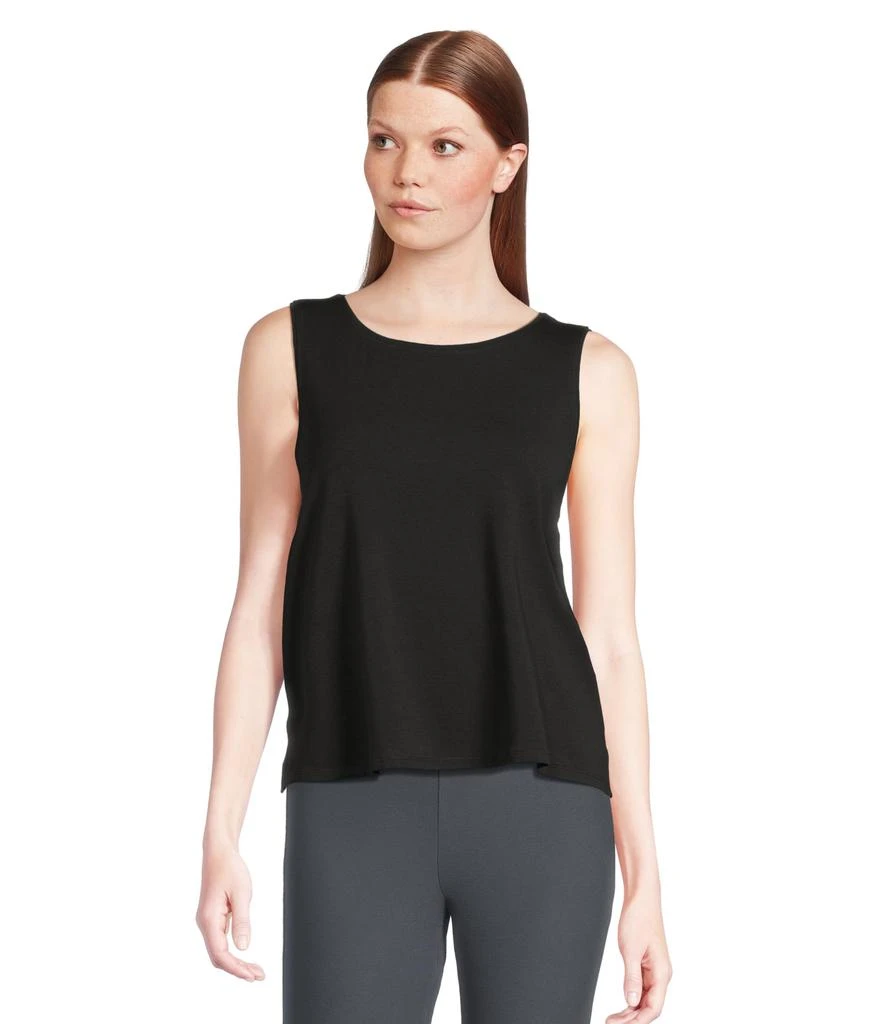 Eileen Fisher Jewel Neck Shell 1