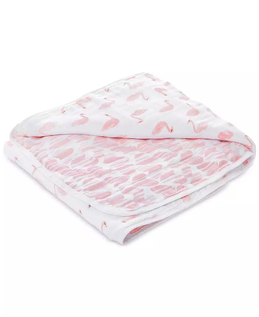 aden + anais Baby Girls Swan Printed Blanket