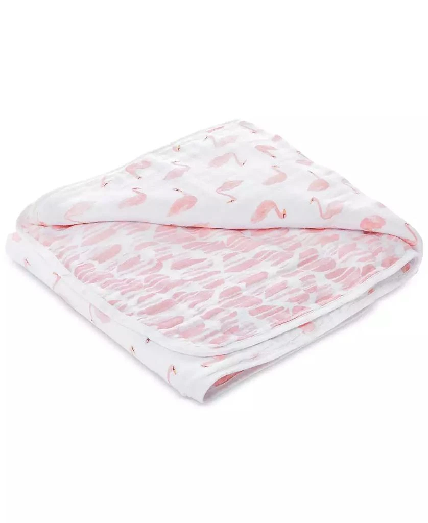 aden + anais Baby Girls Swan Printed Blanket 1