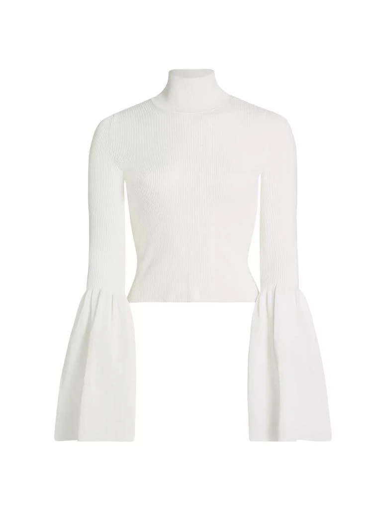 Altuzarra Dana Knit Flare-Sleeve Turtleneck 1