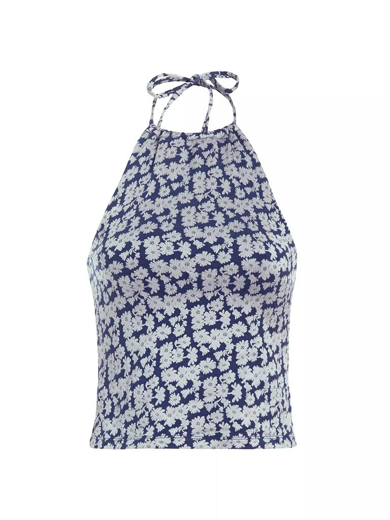 Andie Swim Baja's Floral Halter Tankini Top 1